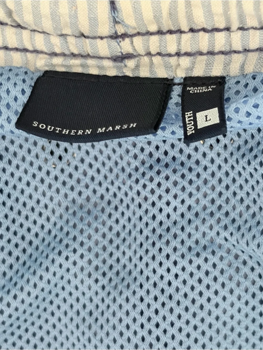 Southern Marsh Youth Dockside Swim Trunks Light Blue Size L